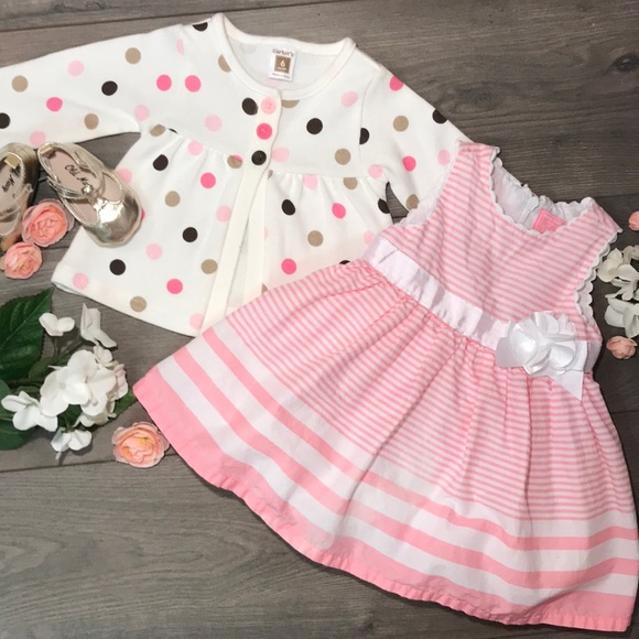 The Children's Place Other - Children’s Place Dress & Polka Dot Sweater
